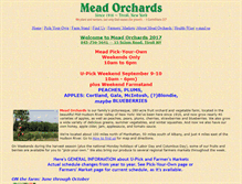 Tablet Screenshot of meadorchards.com